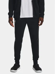 Under Armour Spodnie dresowe Ua Rival Terry Jogger 1380843-001 Czarny Fitted Fit - Spodnie sportowe męskie - miniaturka - grafika 1