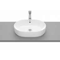Umywalki - Roca A3270Y1S00 GAP Umywalka nablatowa owalna 55x39 cm bez otworu na bateri$125 z przelewem Supraglaze$126 - miniaturka - grafika 1