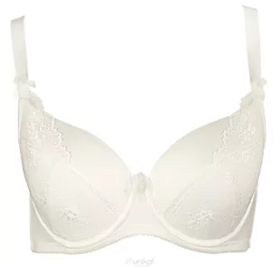 Biustonosz "BRENDA" full cup usztywniany (kolor ECRU, rozmiar 75B) - Biustonosze - miniaturka - grafika 3