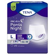 Pieluchy dla dorosłych - TENA ProSkin Pants Night Super Majtki chłonne L 10 sztuk - miniaturka - grafika 1
