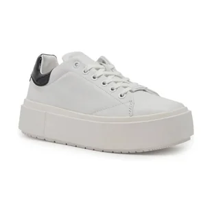 Calvin Klein Skórzane trampki - Trampki damskie - miniaturka - grafika 1