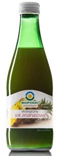 BIO FOOD (soki, przetwory, octy, olej kokosowy) BIO FOOD soki przetwory octy olej kokosowy) SOK ANANASOWY BIO 300 ml BIO FOOD 5907752683213 - Soki i napoje niegazowane - miniaturka - grafika 1