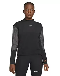 Nike Bluza damska Df Run Dvn czarny/szary (Iron Grey/Iron Grey/Blac) XL - Bluzy damskie - miniaturka - grafika 1