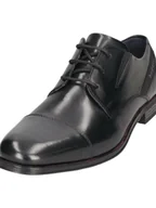 Półbuty męskie - Bugatti Skórzane trzewiki w kolorze czarnym - miniaturka - grafika 1