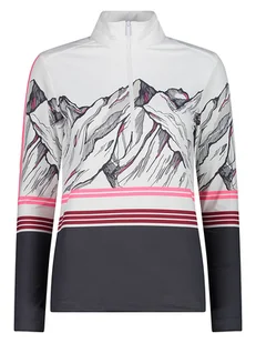 CMP Koszulka funkcyjna w kolorze biało-antracytowym - Koszulki sportowe damskie - miniaturka - grafika 1