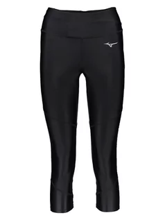 Spodnie sportowe damskie - Mizuno Legginsy sportowe "Core 3/4" w kolorze czarnym - grafika 1