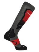 Skarpetki męskie - SALOMON Skarpety narciarskie "S/S/MAX" w kolorze czarno-czerwonym - miniaturka - grafika 1