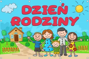 Dzień Rodziny- Baner do szkoły i przedszkola - Pomoce naukowe - miniaturka - grafika 1