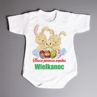 Body dla niemowląt - Nasza pierwsza wspólna Wielkanoc - body wielkanocne - miniaturka - grafika 1