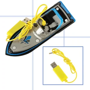 Łódź zdalnie sterowana na pilota RC Mini Hurricane 2,4GHz 13cm niebieska - Zabawki zdalnie sterowane - miniaturka - grafika 6