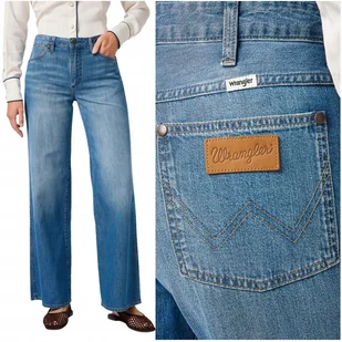 Wrangler WORLD WIDE luźne szerokie damskie spodnie jeansowe palazzo W28 L32 - Spodnie damskie - miniaturka - grafika 1