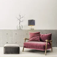Lampy stojące - Szara lampa stołowa w stylu skandynawskim PASADENA GOLD - miniaturka - grafika 1