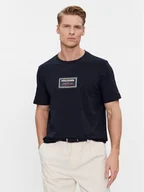 Koszulki męskie - Tommy Hilfiger T-Shirt Label Hd Print Tee MW0MW34391 Granatowy Regular Fit - miniaturka - grafika 1
