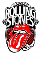 Podkładki pod mysz - PODKŁADKA POD MYSZ Nadruk 22x18cm The Rolling Stones - Lips Tekst Prezent - miniaturka - grafika 1