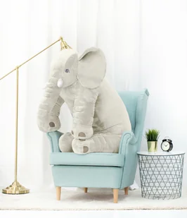 Ikea Jattestor, Słonik, Pluszak, Biały, Miękka Poduszka 125 Cm - Maskotki i pluszaki - miniaturka - grafika 1