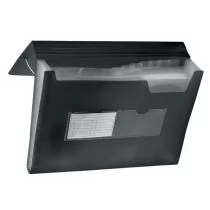 Teczka harmonijkowa A4 gumka nar. 13 przegród czar - Teczki i skoroszyty - miniaturka - grafika 1