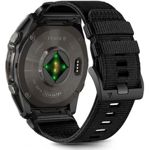 Pasek TECH-PROTECT Nylon Classic do Garmin Fenix 5X/5X Plus/6X/6X Pro/7X/8 (51 mm) Czarny - Akcesoria do smartwatchy - miniaturka - grafika 1