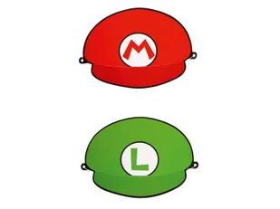 Czapeczki urodzinowe Super Mario Bros - 8 szt. - Urodziny dziecka - miniaturka - grafika 1