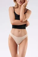 Majtki damskie - Stringi bezszwowe String Panty naturalne - miniaturka - grafika 1