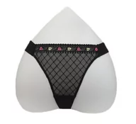 Majtki damskie - FIGI ATLANTIC MIST QBO-125 stringi (kolor czarny, rozmiar S) - miniaturka - grafika 1