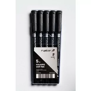 Foliopis Ff-6 Czarny 5Szt Etui Rystor - Foliopisy - miniaturka - grafika 1