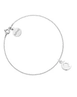 Bransoletki - Srebrna bransoletka z księżycem i słońcem - miniaturka - grafika 1