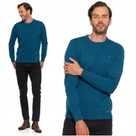 Swetry męskie - Elegancki SWETER MĘSKI Bawełniany z Okrągłym Dekoltem Ciepły MORAJ XXL - miniaturka - grafika 1