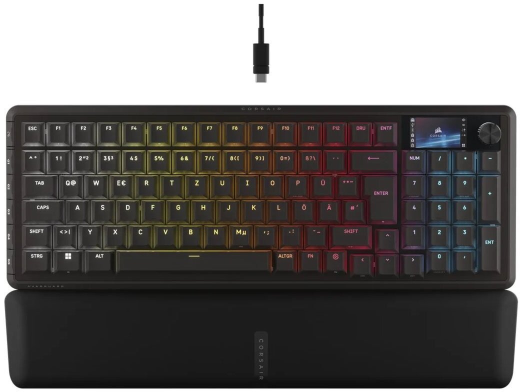Corsair Vanguard Pro 96 klawiatura gamingowa RGB - MGX Hall-Effect-Switches czarny ISO CH-91E911G-DE
