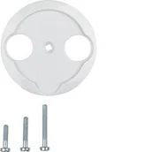 Gniazdka elektryczne - Serie 1930/Glas Płytka czołowa do gniazda antenowego 2-wyjściowego, biały Berker 103920 - miniaturka - grafika 1