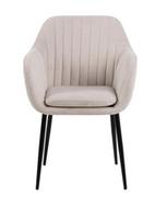 Krzesła - Krzesło do jadalni Emilia, tapicerowane, jasne - miniaturka - grafika 1
