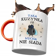 Kubki - Kubek Pomarańczowy Dla Kuzynki na Urodziny Prezent z Nadrukiem ze Zdjęciem + Opakowanie na prezent (wzór 02) - miniaturka - grafika 1