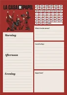 Kalendarze - Planer Dzienny Dom Z Papieru La Casa De Papel - miniaturka - grafika 1