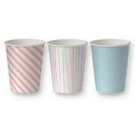 Naczynia i sztućce jednorazowe - Kubek papierowy 250ml Pastel 50szt $ - miniaturka - grafika 1