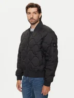 Kurtki męskie - Tommy Hilfiger Kurtka bomber MW0MW37341 Czarny Regular Fit - miniaturka - grafika 1