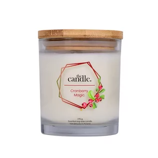 Świece - Świeca zapachowa z wosku sojowego Cranberry Magic 275g  the candle. - grafika 1