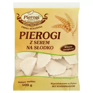 Pierogi Kobiela Pierogi z serem na słodko 500 g - Dania mrożone - miniaturka - grafika 1