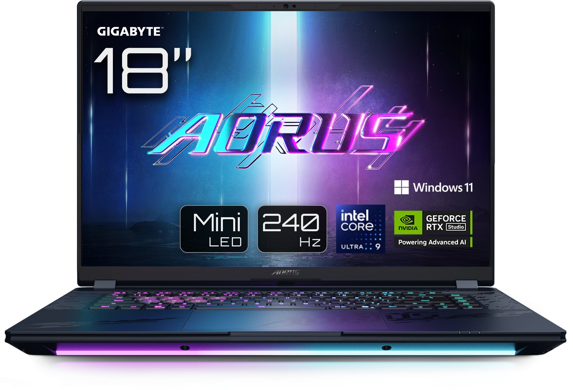 GIGABYTE AORUS Master 18 AM8H BYHC5DED65SP Gaming Laptop, Core Ultra 9 275HX, RTX 5080