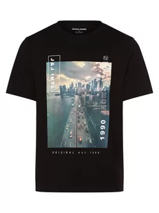 Jack & Jones - T-shirt męski  JJGarner, czarny - Koszulki męskie - miniaturka - grafika 1
