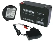 Baterie do zasilaczy awaryjnych UPS - Akumulator żelowy Agm 6V 12Ah Ładowarka Multi Led - miniaturka - grafika 1