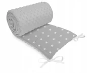 Ochraniacze do łóżeczka - OCHRANIACZ MINKY 180x30 DO ŁÓŻECZKA 120x60 HIT! - miniaturka - grafika 1