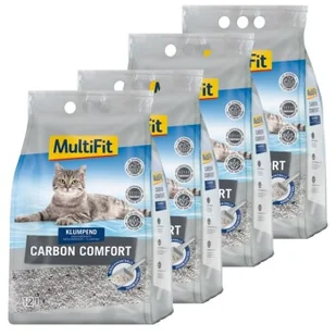 MultiFit Carbon Comfort żwirek dla kota 4x12 l - Żwirek dla kotów - miniaturka - grafika 1