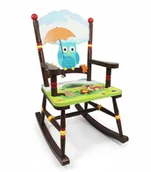 Krzesła obrotowe dla dzieci - FOTEL DZIECIĘCY W. LAS BUJANY FOTEL NA BIEGUNACH FOTELIK DREWNIANY LAS - miniaturka - grafika 1