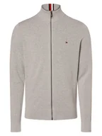 Swetry damskie - Tommy Hilfiger Kardigan damski Kobiety Bawełna szary jednolity, S - miniaturka - grafika 1