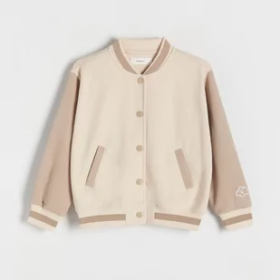 Reserved - Bluza bomber - Kremowy - Bluzki dla dziewczynek - miniaturka - grafika 1