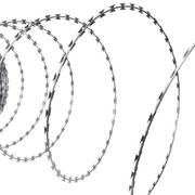 Łańcuchy i liny stalowe - vidaXL vidaXL Rolka z drutem kolczastym żyletkowym ze stali ocynkowanej 60 m NATO - miniaturka - grafika 1
