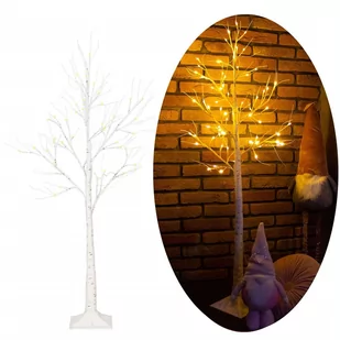 Drzewko świecące 120 cm brzoza LED dekoracja świąteczna CL0950 - Oświetlenie świąteczne - miniaturka - grafika 1