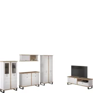 Inne meble do salonu - Zestaw Mebli do Salonu 3 Cross MebloCross Czarny Mat / Biały Mat - miniaturka - grafika 1