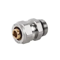 Łączniki, trójniki, kształtki - Pex Nypel skręcany GZ 20 mm x 1/2" - miniaturka - grafika 1