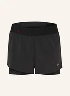 Spodenki damskie - Nike Szorty Do Biegania 2 W 1 Dri-Fit Swift schwarz - miniaturka - grafika 1
