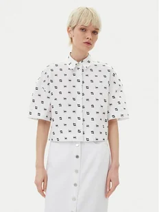 KARL LAGERFELD Koszula A2W11033 Biały Relaxed Fit - Koszule damskie - miniaturka - grafika 1